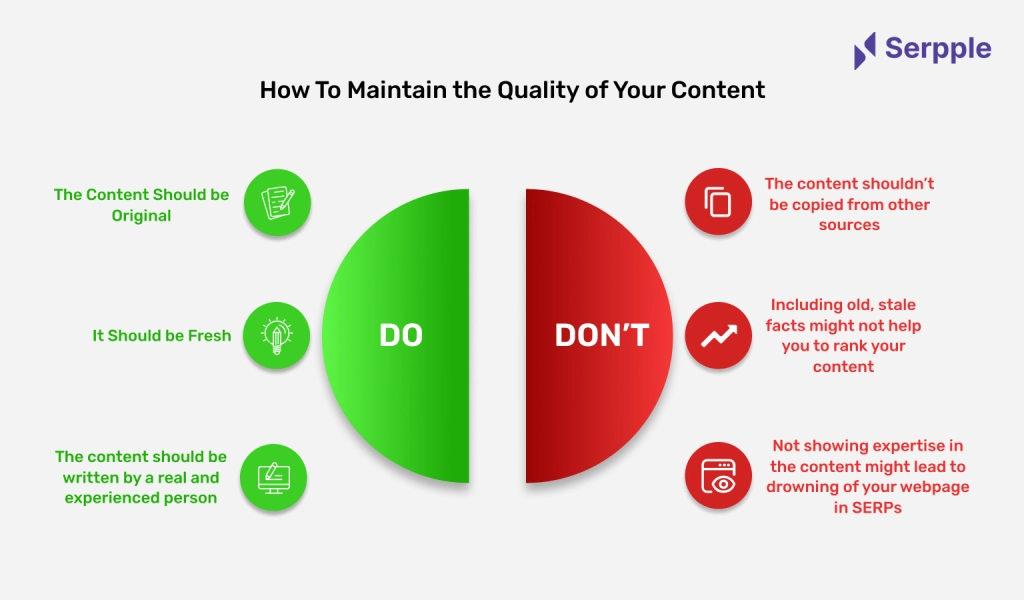 Maintain the Quality of Your Content