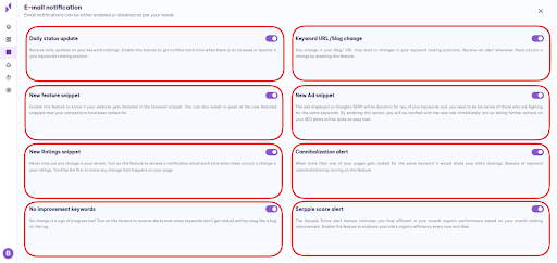 email settings icon