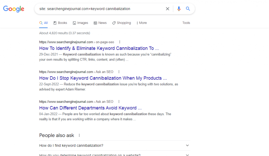 keyword cannibalization seo