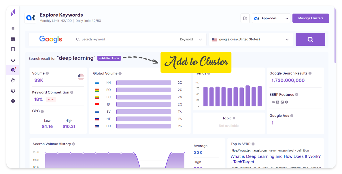 keyword research tool