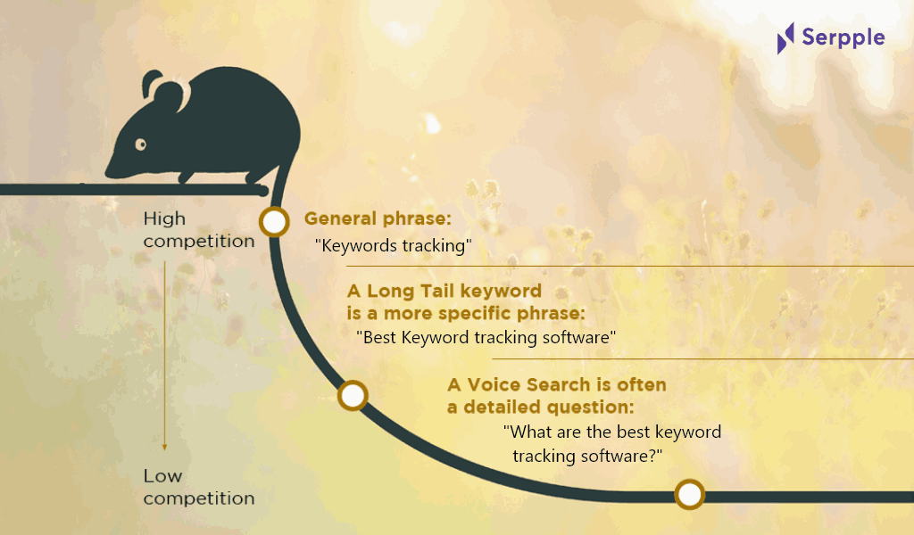 The Role of Long Tail Keywords in Voice Search Optimization | Serpple long tail keyword rat example
