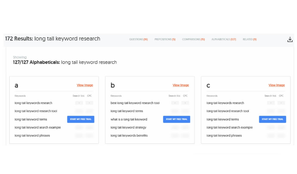 Long Tail Keyword Research 2