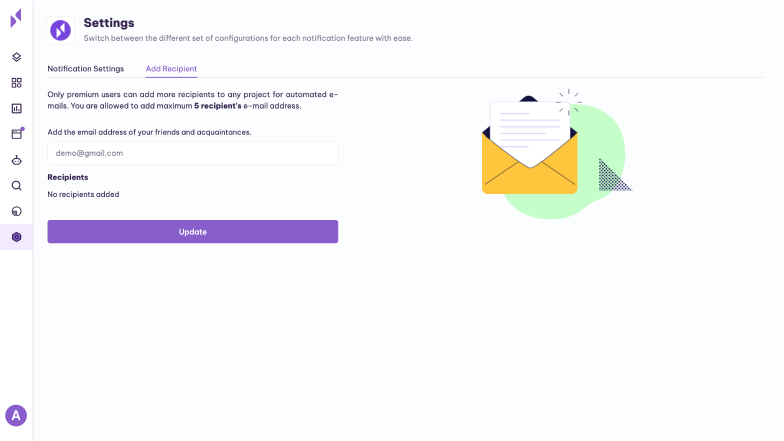 Serpple - Configure Recipients