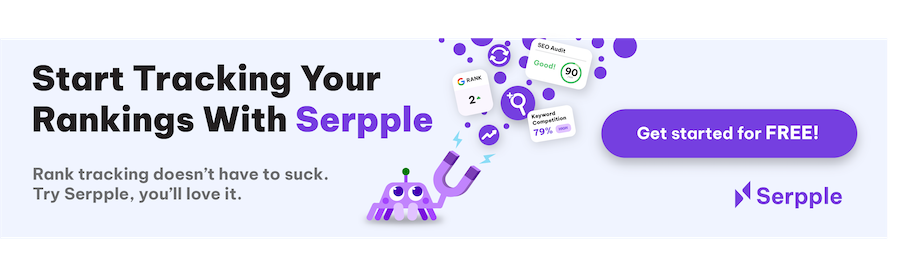 Track your Google rankings with Serpple