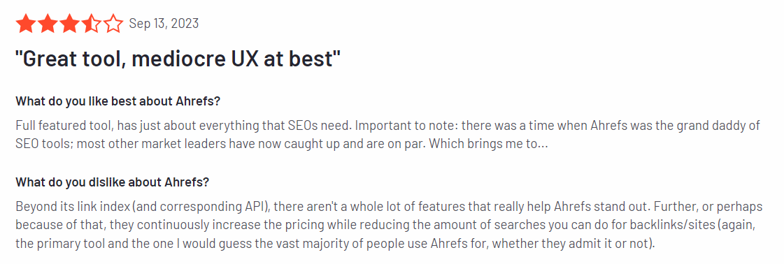 ahrefs user ratings