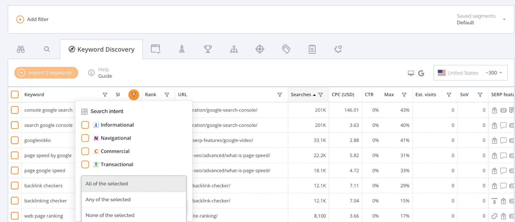 accuranker dashboard