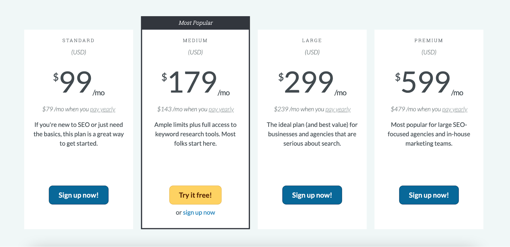 moz pricing