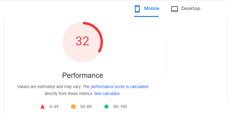 Performance Score | Serpple