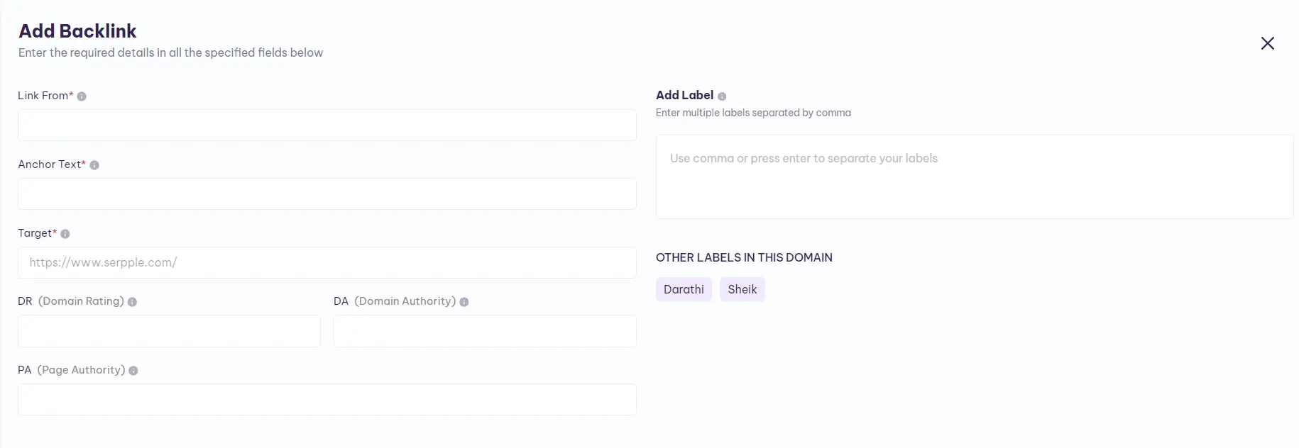 Add Backlink | Serpple