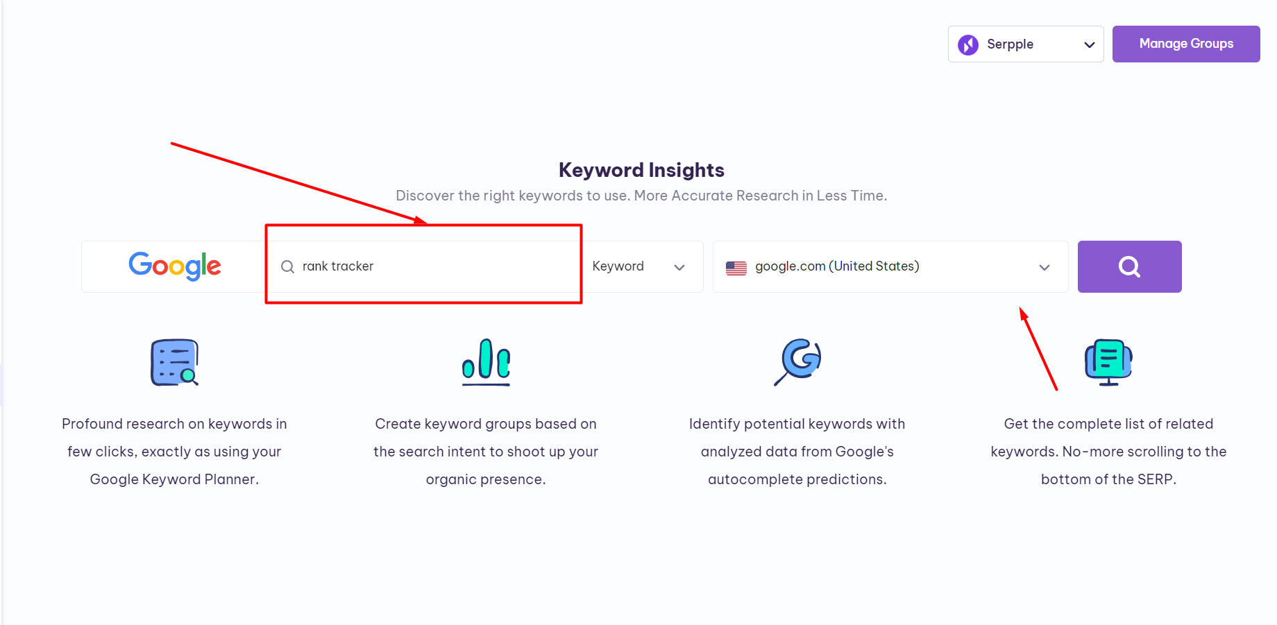 Keyword Insights - Seed keyword