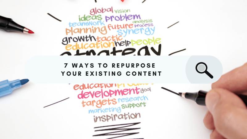 7 Ways To Repurpose Your Existing Content