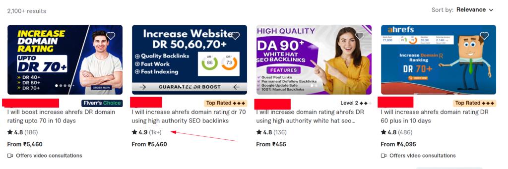 Domain Rating increase